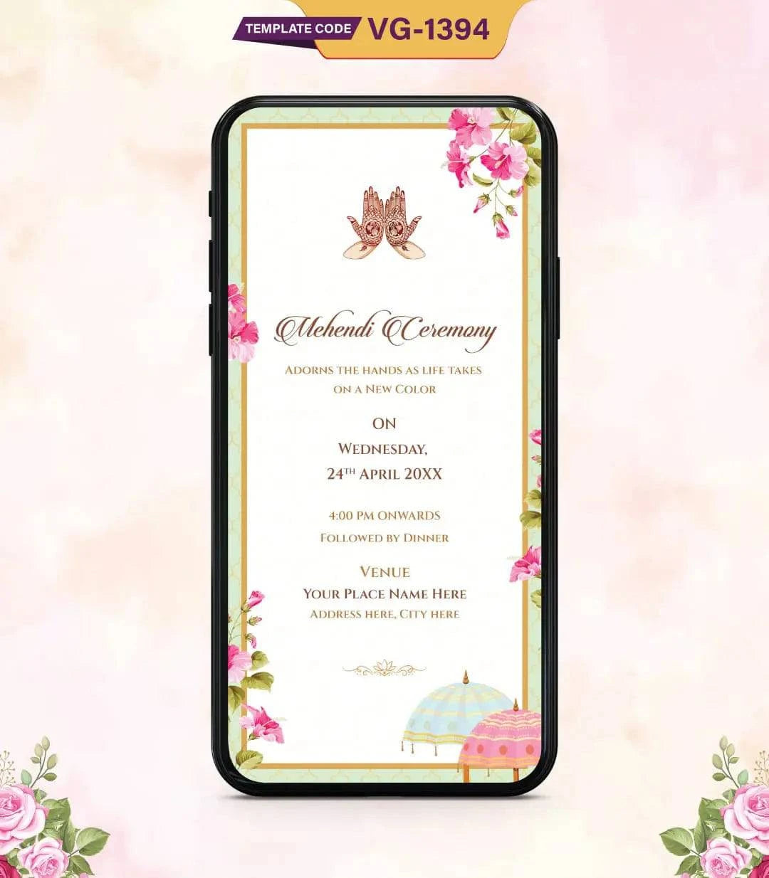 Multi Page Wedding Invitation PDF Card 