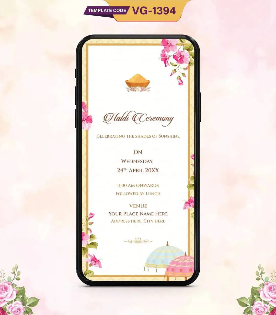 Multi Page Wedding Invitation PDF Card 