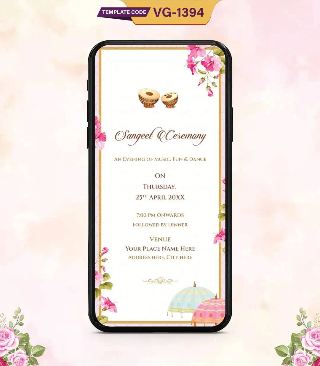 Multi Page Wedding Invitation PDF Card 