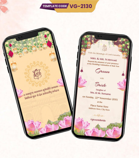 Multi Events Wedding Invite PDF