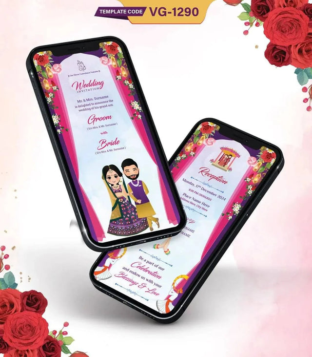 Multiple Events Wedding Invite Card 