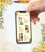 Multiple Function Wedding Invitation Card