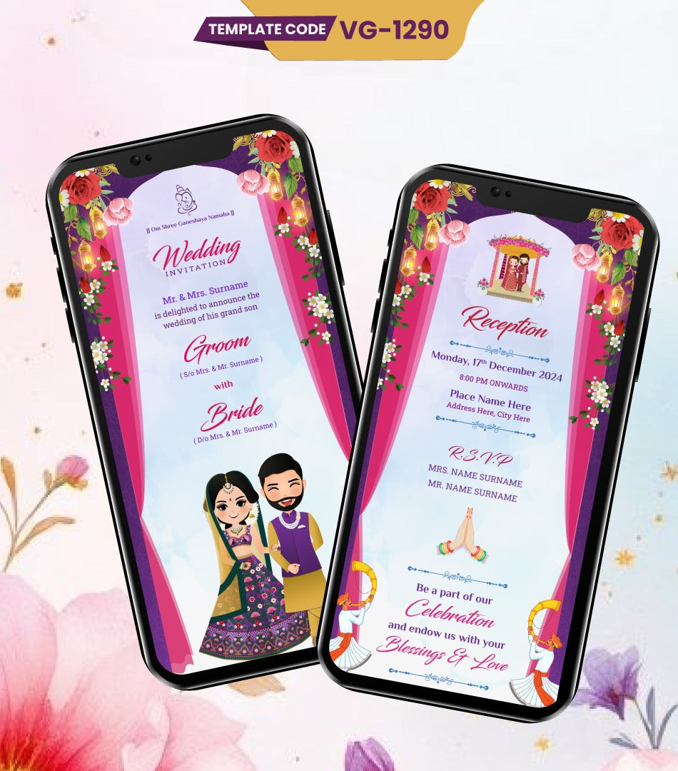 Multiple Events Wedding Invite PDF
