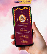 Mundan Ceremony Invitation Card