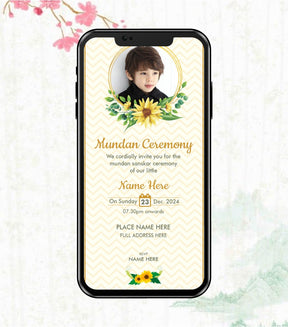 Mundan Ceremony Invitation Templates