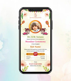 Mundan Invitation Card Online