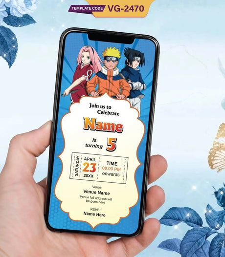 Naruto Birthday Invitation