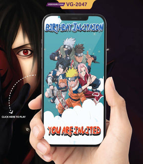 Naruto Birthday Invitation Video