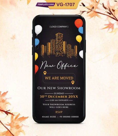 New Office Opening Invitation Card | VG-1707