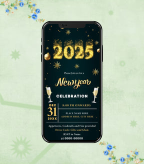 New Year Invitation Card 2025
