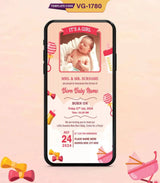 Newborn Baby Birth Announcement Card