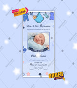 Newborn Birth Announcement Invitation Video