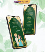 Nikaah Invitation PDF Card | VG-1291