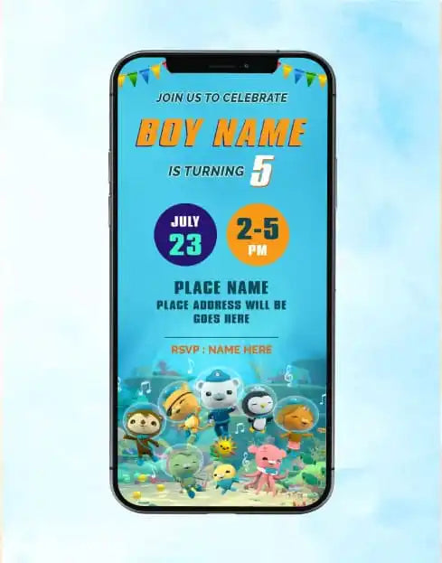 Octonauts Birthday Invitation