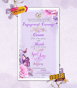 Online Engagement Ceremony Invitation Card