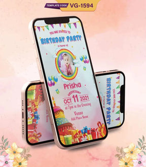 Paperless Birthday Invitation 