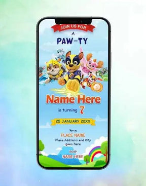 Paw Patrol Birthday Invitations