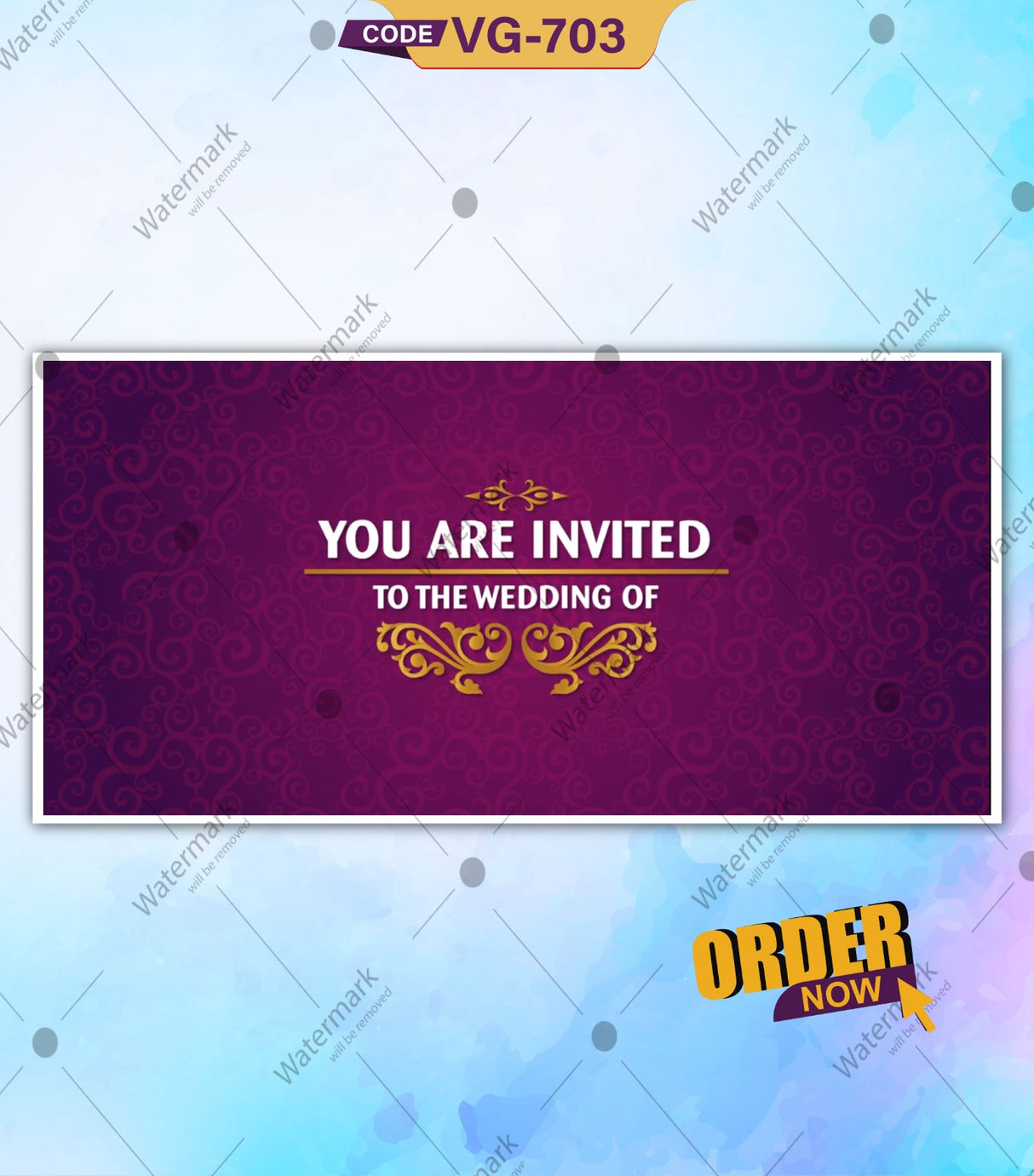 Personalise Wedding Invitation