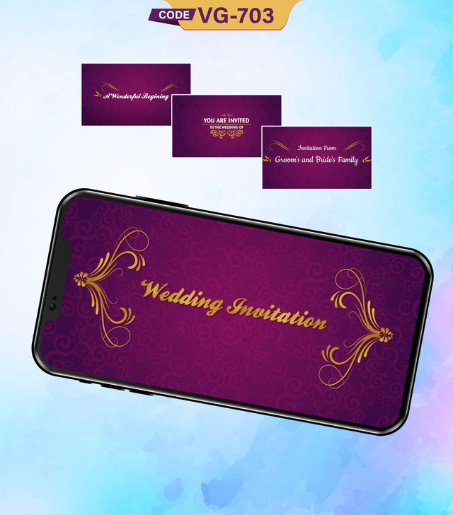 Personalise Wedding Invitation