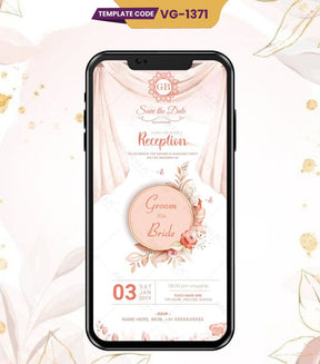 Personalised Reception Invitation Card 