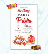 Personalized Birthday Invitation Card 