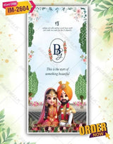 Punjabi AI Cartoon Wedding Invitation Card