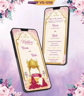 Punjabi Anand Karaj Wedding Invitation Card 