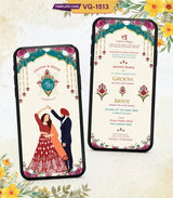 Punjabi Sikh Wedding Caricature Invitation Card | VG-1513