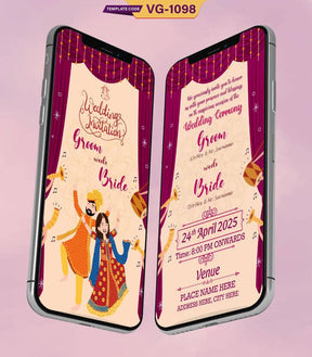 Punjabi Sikh Wedding Invitation