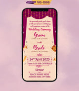 Punjabi Sikh Wedding Invitation | VG-1098