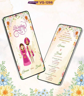 Punjabi Wedding Invitation PDF Card 