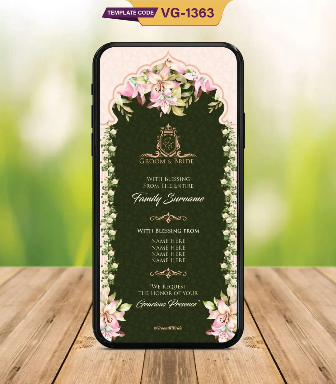 Punjabi Wedding Invitation | VG-1363