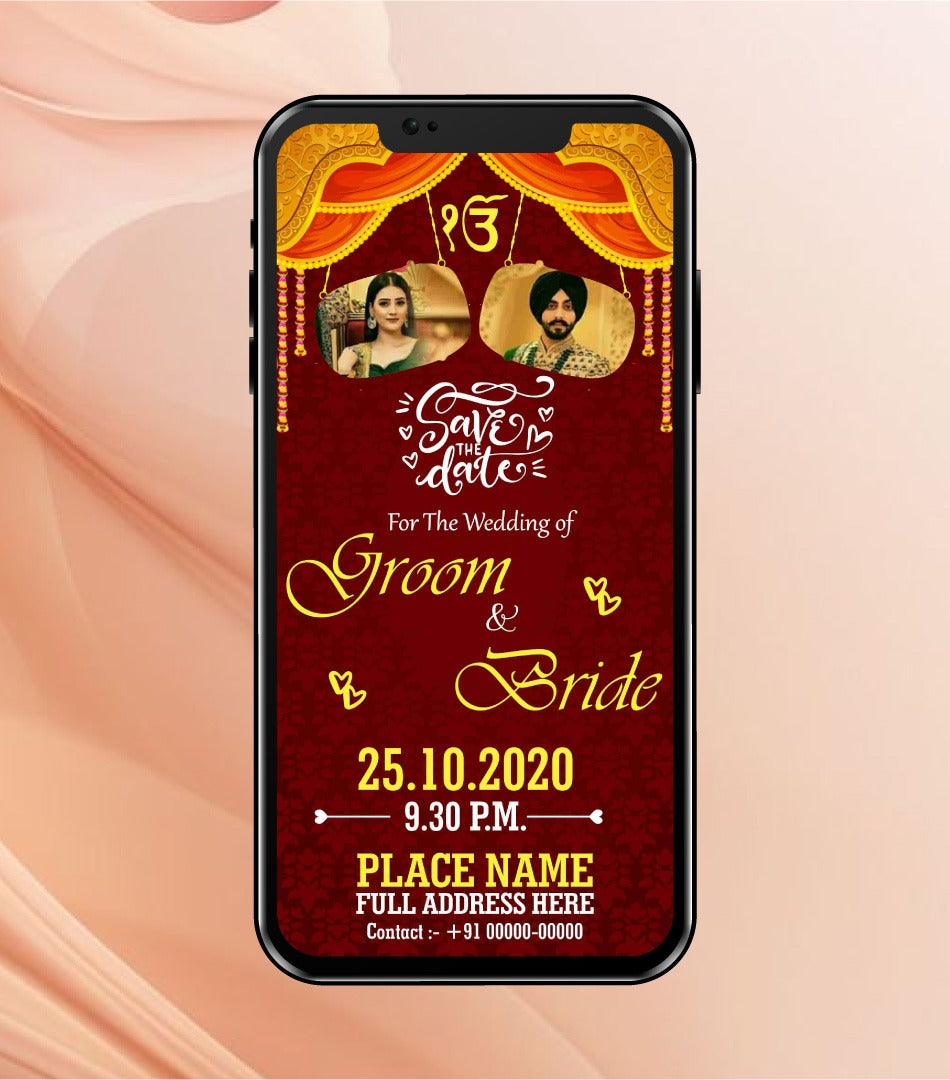 Punjabi Wedding Invitation eCard