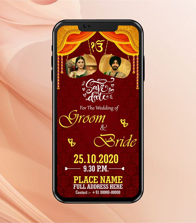 Punjabi Wedding Invitation eCard