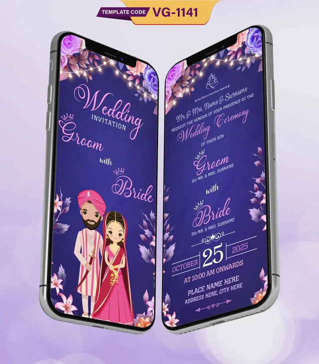 Punjabi Wedding Invitation Card