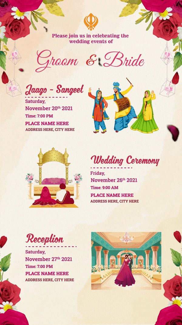 Punjabi Wedding Invitation GIF