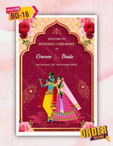 Radha Krishna Wedding Sign Board Online