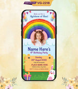 Rainbow Birthday Invitation