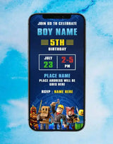 Roblox Birthday Invitation