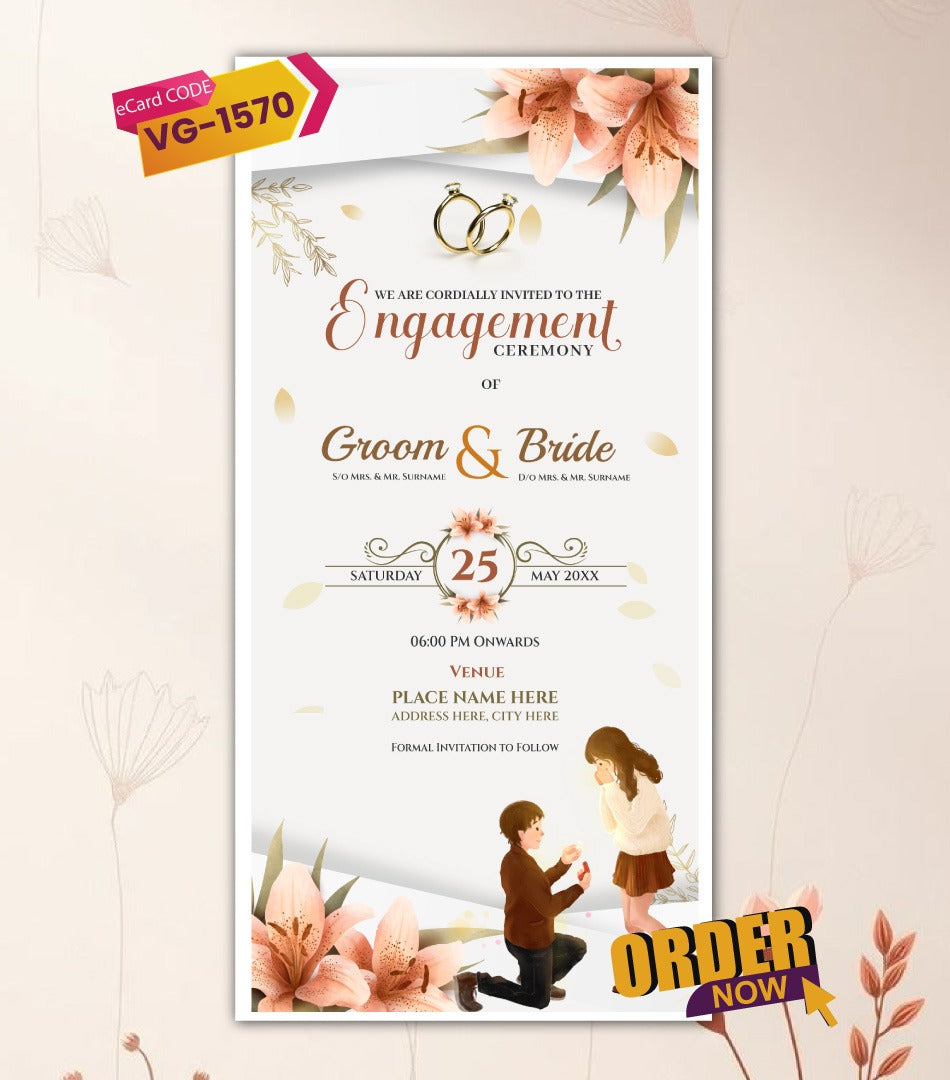 Romantic Engagement Invitation 
