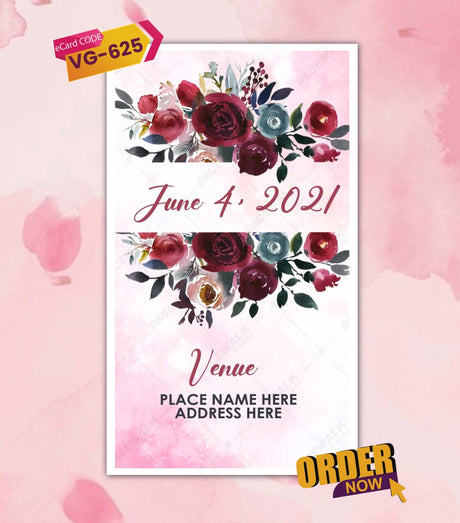 Rose Calendar Save The Date Invite Video
