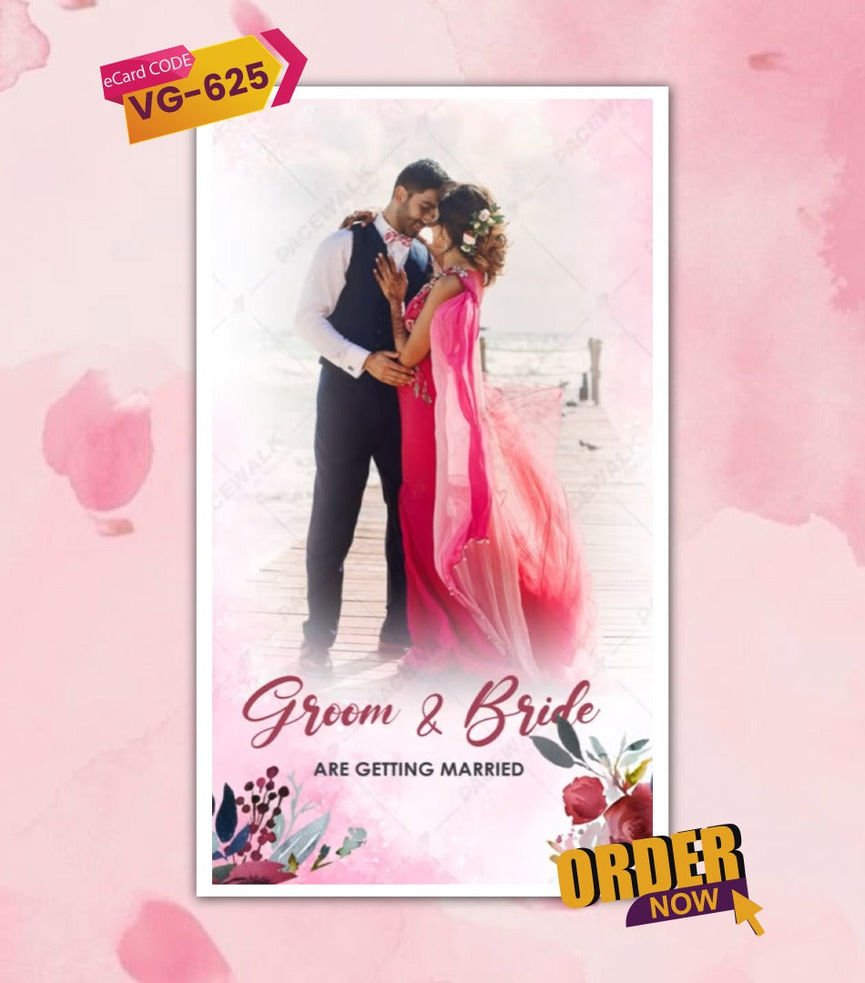 Rose Calendar Save The Date Invite Video