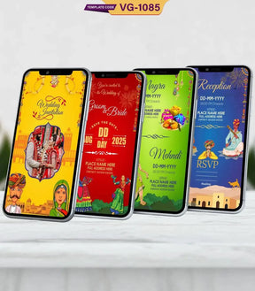 Royal Rajasthani Wedding Invitation Card 