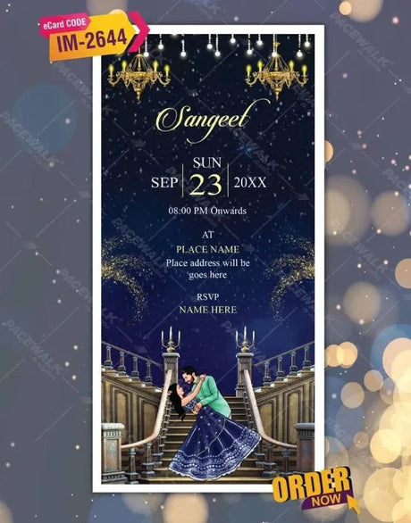 Sangeet Ceremony Digital Invitation