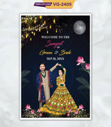 Sangeet Night Welcome Signage Board | VG-2405 - VideoGiri