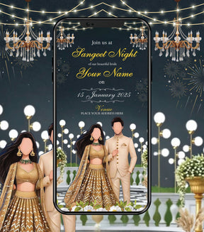 Sangeet Night Invitation Card
