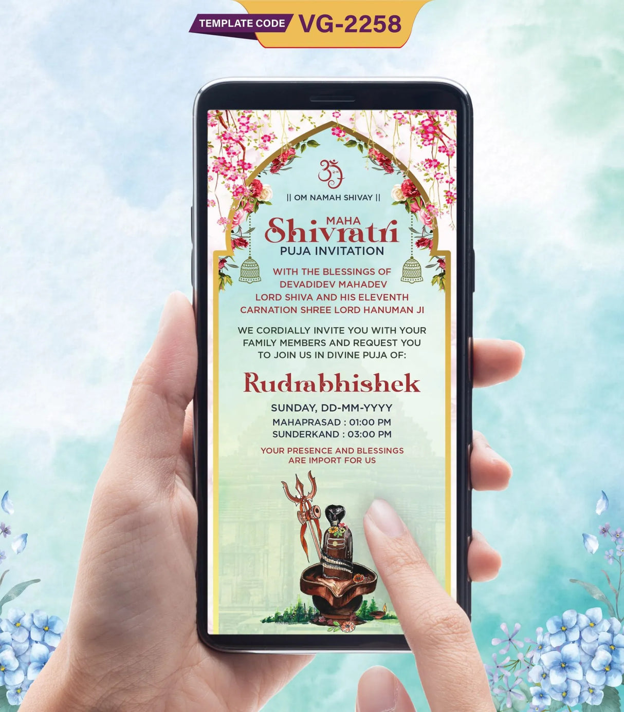 Shivratri Puja Invitation