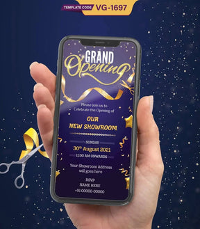 Showroom Opening Invitation Card