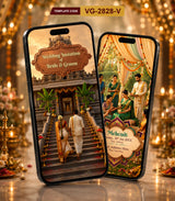South Indian Wedding Invitation Video  AI Traditional Temple Digital E-Invite  VG-2828-V