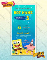 Spongebob Birthday Invitation